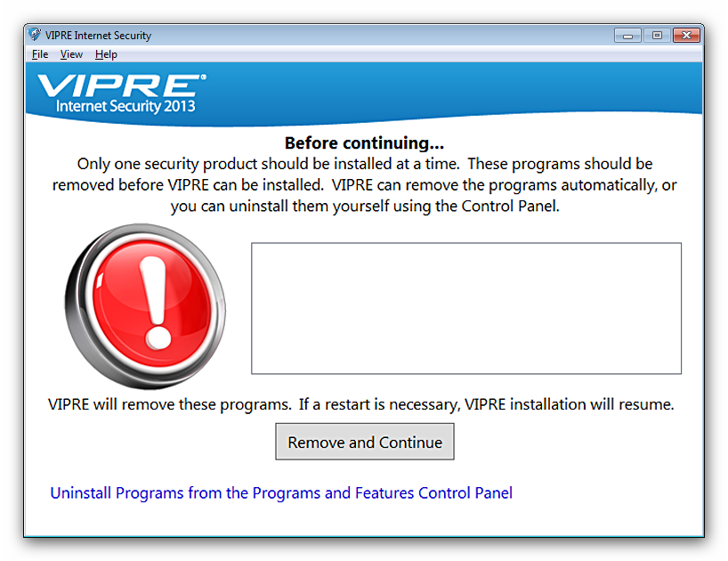VIPRE® Easy Install™